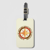 Stilvoll moderner Reisegepäck Globetrotter Gepäckanhänger (Vorderseite Vertikal)