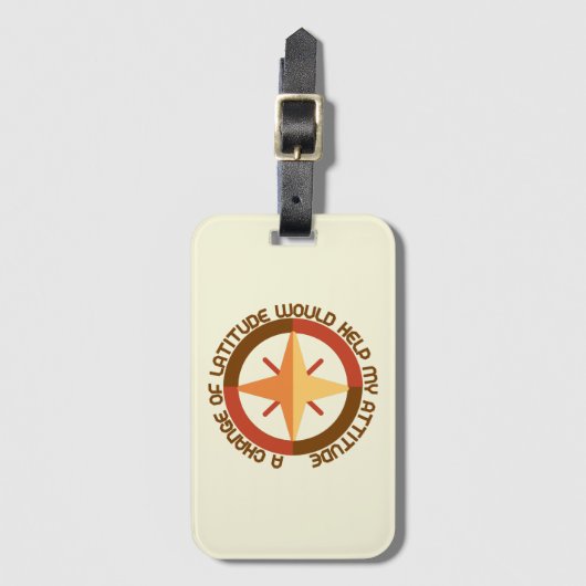 Stilvoll moderner Reisegepäck Globetrotter Gepäckanhänger (Vorderseite Vertikal)