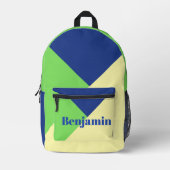 Stilvoll moderner schicker Navy-Individuelle Name Bedruckter Rucksack (Vorderseite)