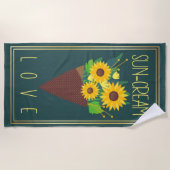 Stilvoll moderner Sommer Strandtuch (Vorderseite)