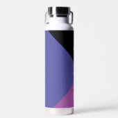 Stilvoll moderner Trendy Black Individuelle Name Trinkflasche (Vorne)