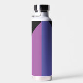 Stilvoll moderner Trendy Black Individuelle Name Trinkflasche (Rechts)