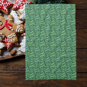 Stilvoll moderner Weihnachtsbaumurlaub Geschirrtuch