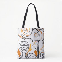 Stilvoll modernes abstrakt Line Art Chic Halloween