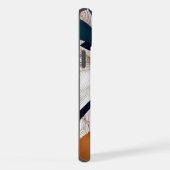 Stilvoll modernes abstraktes aquamarines Bronzeban iPhone Hülle (Rechte Seite)