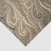 Stilvoll modernes, Abstraktes Beige-Swirl-Marmormu Seidenpapier (Ausschnitt)
