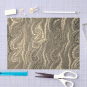 Stilvoll modernes, Abstraktes Beige-Swirl-Marmormu Seidenpapier (Handwerk)