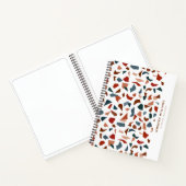 Stilvoll Modernes, abstraktes Terrazzo-Muster Notizblock (Innenseite)