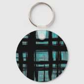 Stilvoll modernes Kariertes Muster Schlüsselanhänger (Vorderseite)