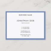Stilvoll Modernes, Minimalistisches Berufliches Tr Visitenkarte (Rückseite)