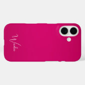 Stilvoll modernes Mit Monogramm-helles Rosa Case-Mate iPhone Hülle (Rückseite (Horizontal))