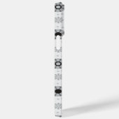 Stilvoll modernes monochromes Blumenmuster Case-Mate iPhone Hülle (Rückseite / Rechts)