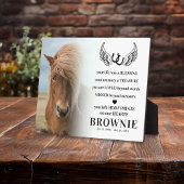 Stilvoll Modernes Pferd Foto Memorial Pet Loss Fotoplatte