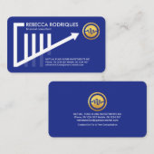 Stilvoll nach oben Trend Share Graph Financial Visitenkarte (Vorne/Hinten)