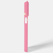 Stilvoll Niedlich rosa Modernes Mit Monogramm Case-Mate iPhone Hülle (Rückseite / Rechts)