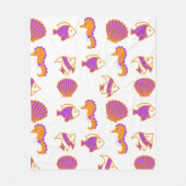 Stilvoll Niedliches, farbenfrohes Meeresleben unte Fleecedecke (Vorderseite)