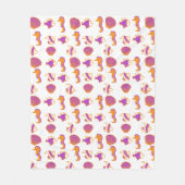 Stilvoll Niedliches, farbenfrohes Meeresleben unte Fleecedecke (Vorderseite)