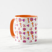 Stilvoll Niedliches, farbenfrohes Meeresleben unte Tasse (Vorderseite Links)