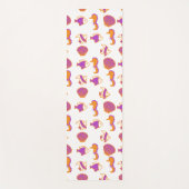 Stilvoll Niedliches, farbenfrohes Meeresleben unte Yogamatte (Vorderseite)