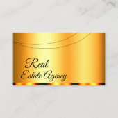 Stilvoll Orange Glamour mit Foto Beruflich Visitenkarte (Vorderseite)