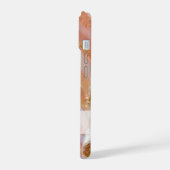 Stilvoll Pastel Pink, Lila, Blau Glitzer iPhone 15 Hülle (Linke Seite)