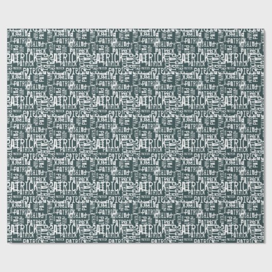 Stilvoll Personalisierte Namensmuster Geschenkpapier (Flach)