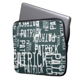 Stilvoll Personalisierte Namensmuster Laptopschutzhülle (Vorderseite Links)