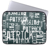 Stilvoll Personalisierte Namensmuster Laptopschutzhülle (Vorderseite)