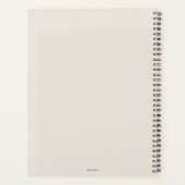 Stilvoll personalisierter Gartenplaner Planer (Rückseite)