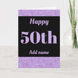 Stilvoll personalisierter Geburtstag 50. Geburtsta Karte