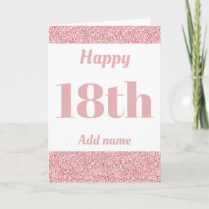 Stilvoll personalisierter Geburtstag Karte