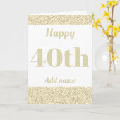 Stilvoll personalisierter Geburtstag Karte (Gelbe Blume)
