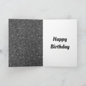 Stilvoll personalisierter Geburtstag Karte (Innenseite)
