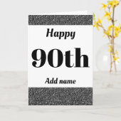 Stilvoll personalisierter Geburtstag Karte (Gelbe Blume)