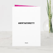 Stilvoll personalisierter Geburtstag Karte (Rückseite)