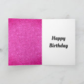 Stilvoll personalisierter Geburtstag Karte (Innenseite)