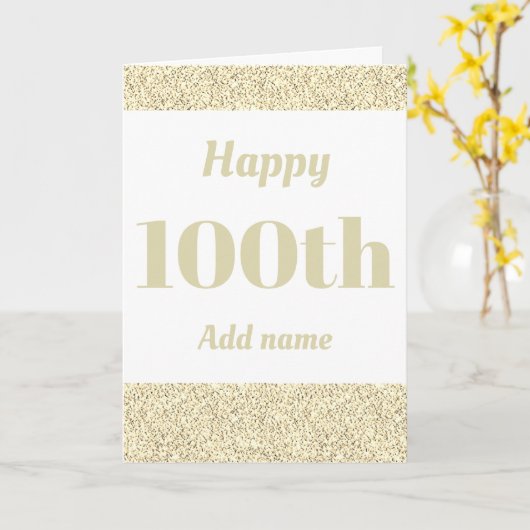 Stilvoll personalisierter Geburtstag Karte (Gelbe Blume)