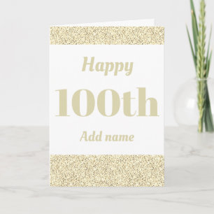 Stilvoll personalisierter Geburtstag Karte