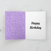 Stilvoll personalisierter Geburtstag Karte (Innenseite)