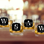 Stilvoll Personalisierter Monogramm-Trauzeuge Whiskyglas<br><div class="desc">Sie suchen den perfekten Weg, um Ihren Trauzeugen vorzuschlagen? Sehen Sie nur diese personalisierten Trauzeugen Whiskey kann Brille! Diese Brillen sind stilvoll und modern gestaltet und können mit dem Monogramm, dem Namen und der Rolle Ihres Trauzeugen bei Ihrer Hochzeit abgestimmt werden. Diese Brille ist ideal, um einen Whiskey mit den...</div>