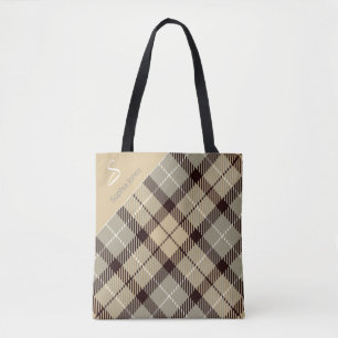 Stilvoll Personalisierter Tartan-Lehrer Danke für Tasche