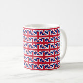 Stilvoll Personalisierter Union Jack Kaffeetasse (VorderseiteRechts)