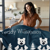 Stilvoll personalisiertes modernes nordisches gemu fleecedecke