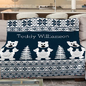 Stilvoll personalisiertes modernes nordisches gemu fleecedecke