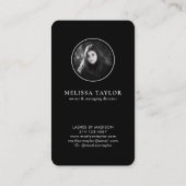 Stilvoll Pink Gold Abstrakt Mit Monogramm Holograf Visitenkarte (Rückseite)