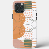 Stilvoll pink grün Abstraktes Muster ästhetisch Case-Mate iPhone Hülle (Rückseite)