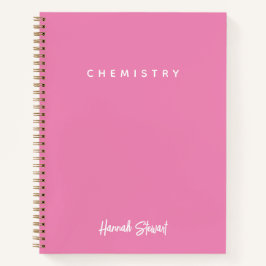 Stilvoll pink Minimalistisch Girly Student Notizblock