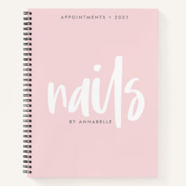 Stilvoll Pink Nails Terminkalender Buch
