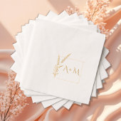 Stilvoll quadratischer Rahmen Servietten Mit Folie