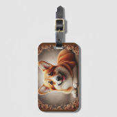 Stilvoll realistische Farbenpracht an der Grenze C Gepäckanhänger (Vorderseite Vertikal)